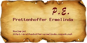 Prettenhoffer Ermelinda névjegykártya